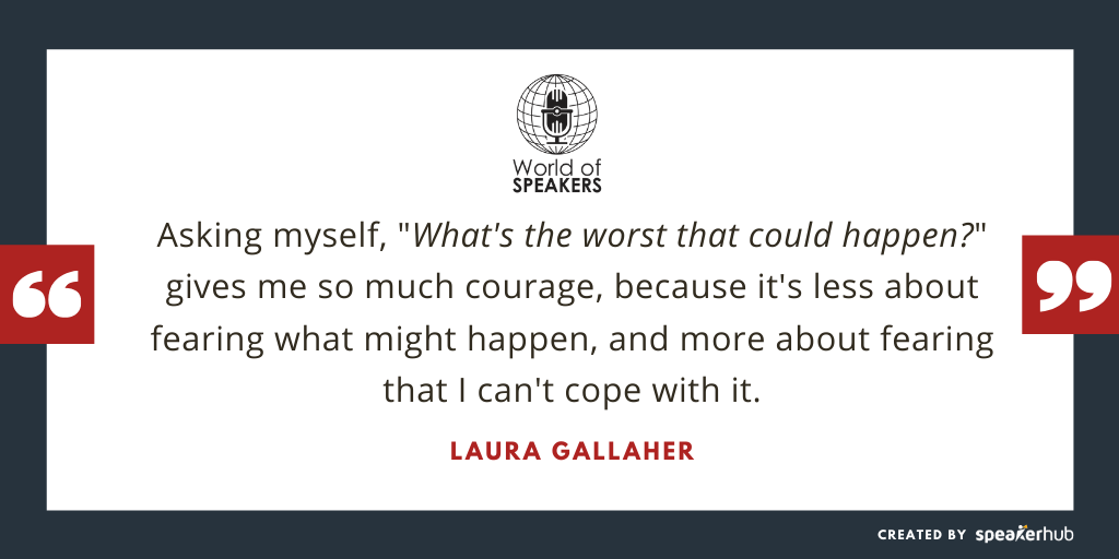 Ryan Foland with Laura Gallaher - Quote on courage - World of Speakers Podcast Powered by SpeakerHub Ryan Foland with Laura Gallaher - Quote on courage - World of Speakers Podcast Powered by SpeakerHub