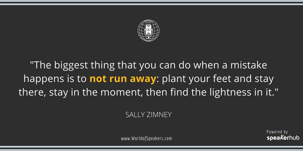 Ryan Foland with Sally Zimney - Quote on facing your mistake - World of Speakers Podcast (Grey) Powered by SpeakerHub Ryan Foland with Sally Zimney - Quote on facing your mistake - World of Speakers Podcast (Grey) Powered by SpeakerHub
