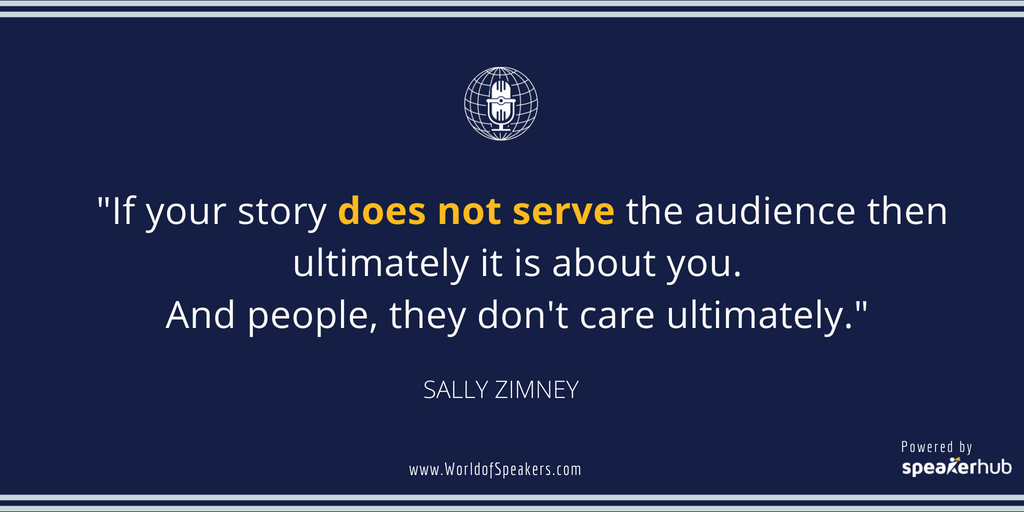 Ryan Foland with Sally Zimney - Quote on story - World of Speakers Podcast (Navy) Powered by SpeakerHub Ryan Foland with Sally Zimney - Quote on story - World of Speakers Podcast (Navy) Powered by SpeakerHub