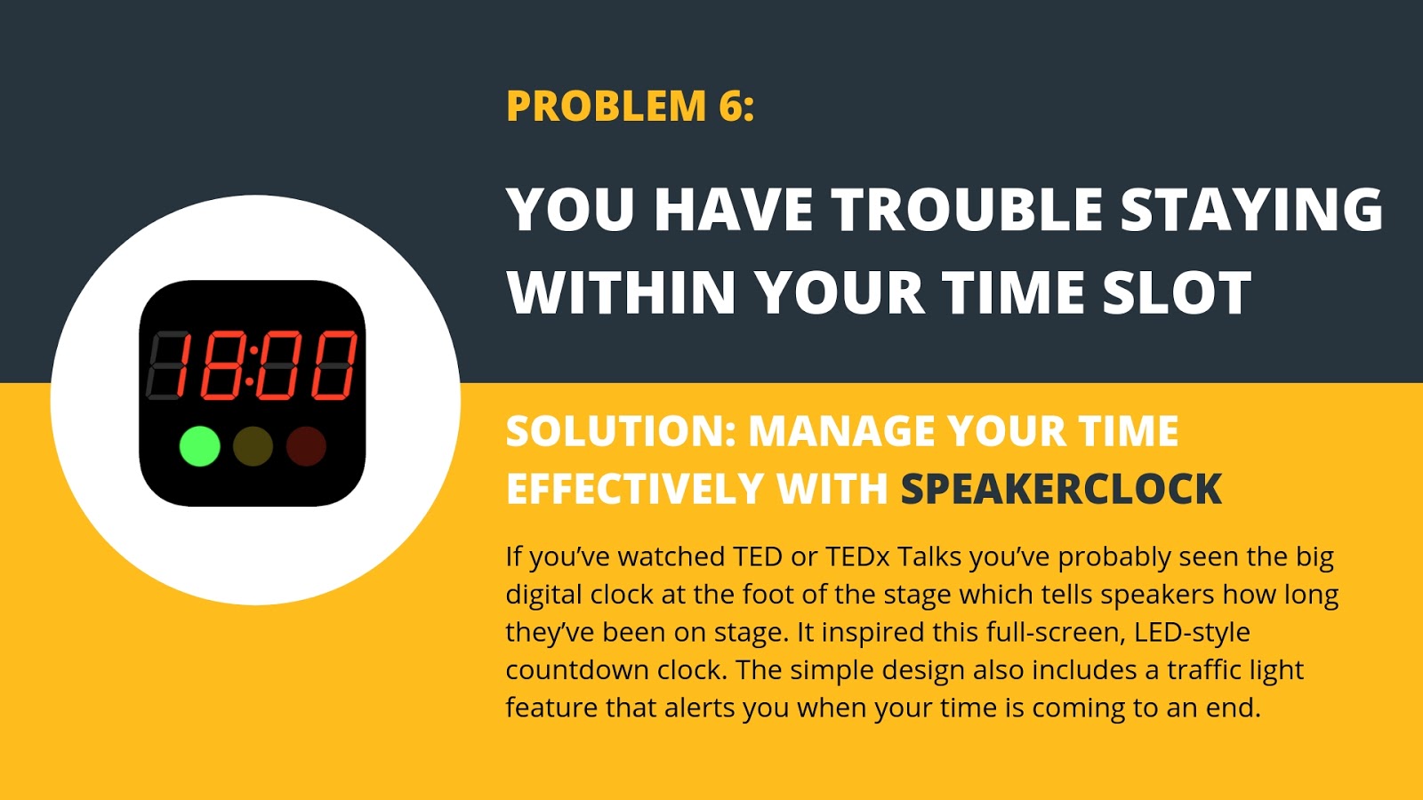 staying within your time slot staying within your time slot
