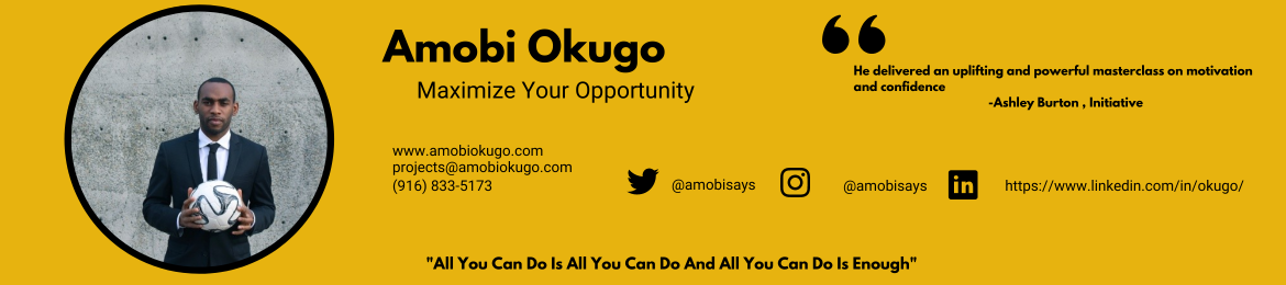 Amobi Okugo's cover banner