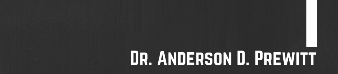 Dr. Anderson D Prewitt's cover banner
