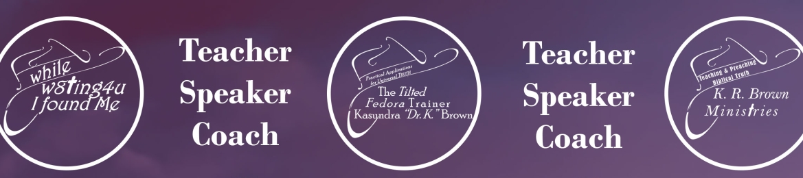 Kasundra “Dr. K.” Brown The Tilted Fedora Trainer's cover banner