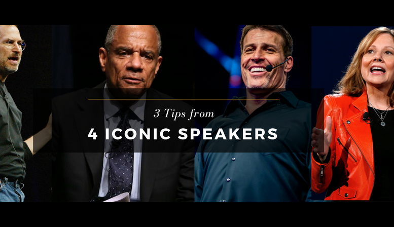 Tips from iconic speakers that will teach you about giving great talks