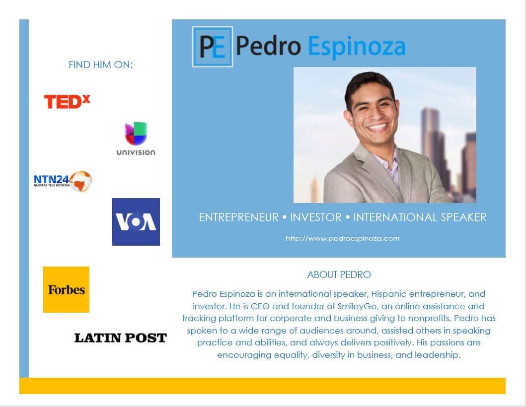 Pedro Espinoza - Founder of SmileyGo