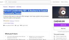 Servant Leadership 101 - 5 Anchors to Coach Successful Teams