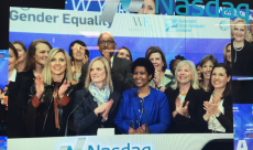 Nasdaq Exchange Bell Ringing for International Women's Day - Women in ETFs 