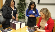 Book signing post speaking event