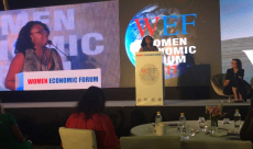 Alex Okoroji speaking at WEF, India