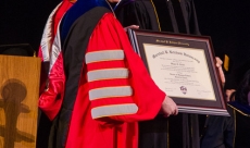 Receiving an Honorary Doctorate