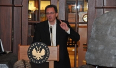 Speaking at the Library of Congress while launching the Rosetta Stone replica project
