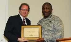 Presented an award at Quantico, VA