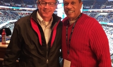 With Juan Williams at a Wizards game