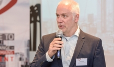 Rainer speaking in Frankfurt on the 1st BA-DAY 2018