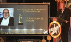 Larry getting an award