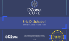 DZone Core Member Certificate