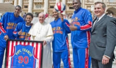 Nate with Pope Francis at the Vatican
