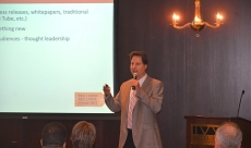 Speaking at a staffing conference