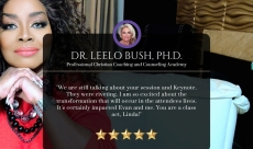 Testimonial Dr. Leelo Bush, Ph. D. Professional Christian Coaching and ​Counseling Academy