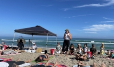 New Year Beach Yoga Presentation