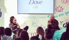 Co-leading Dove Self-Esteem Workshop with Kelly Rowland