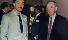 Randell Young with friend and mentor Boone Pickens (circa 1989)