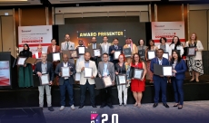 With fellow awardees at the Education 2.0 Conference in Dubai, 2024