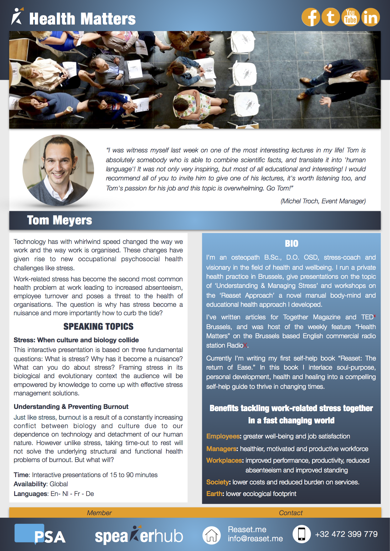 Business One Pager Template